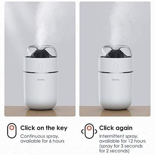 تصویر  Benks 320ml USB Humidifier Mini Portable Small Volcano Aroma Aromatherapy Air Purifier