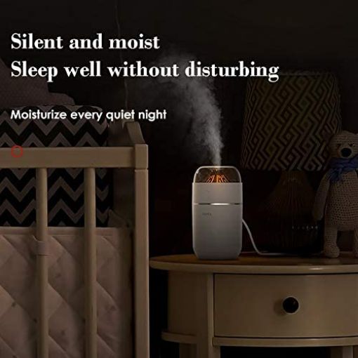 تصویر  Benks 320ml USB Humidifier Mini Portable Small Volcano Aroma Aromatherapy Air Purifier