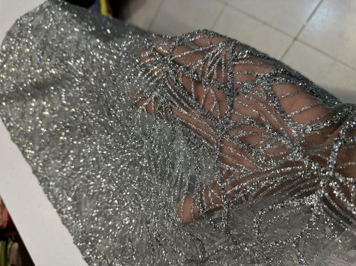 تصویر  پارچه مجلسی تور نگینی 